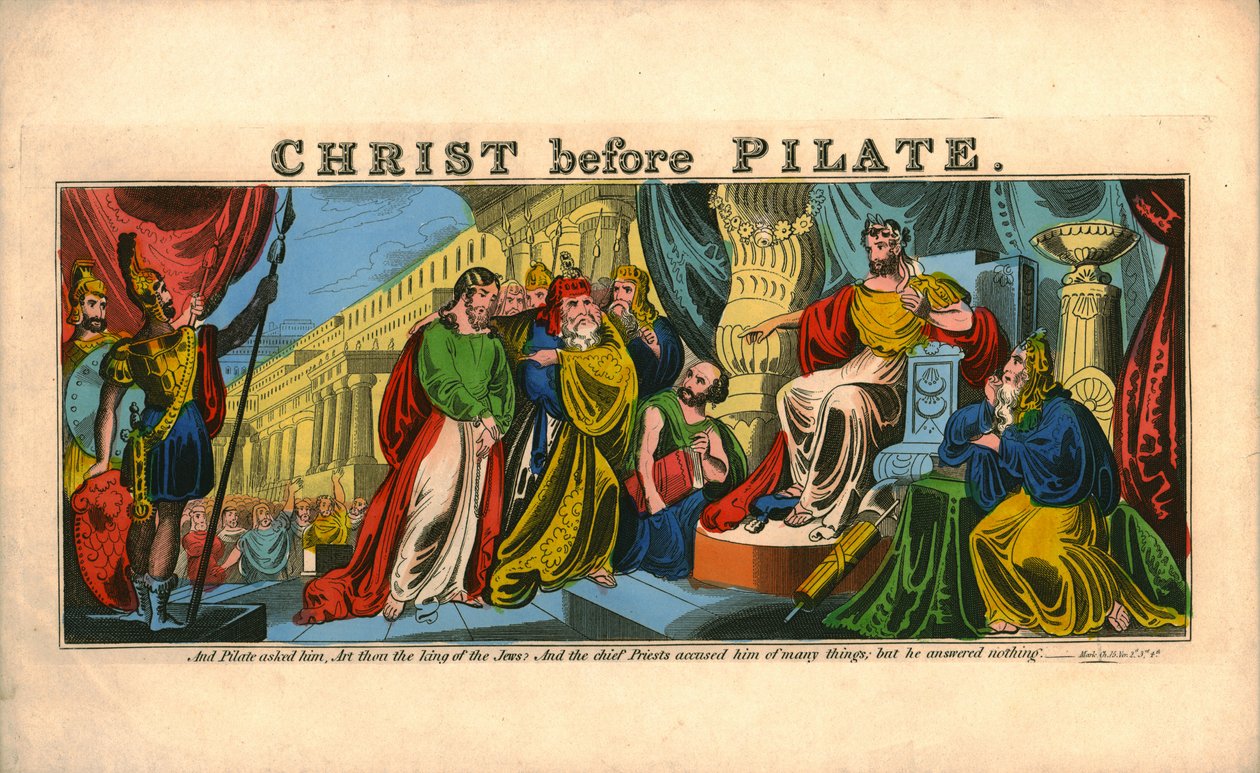 Cristo antes de Pilatos. de Unbekannt