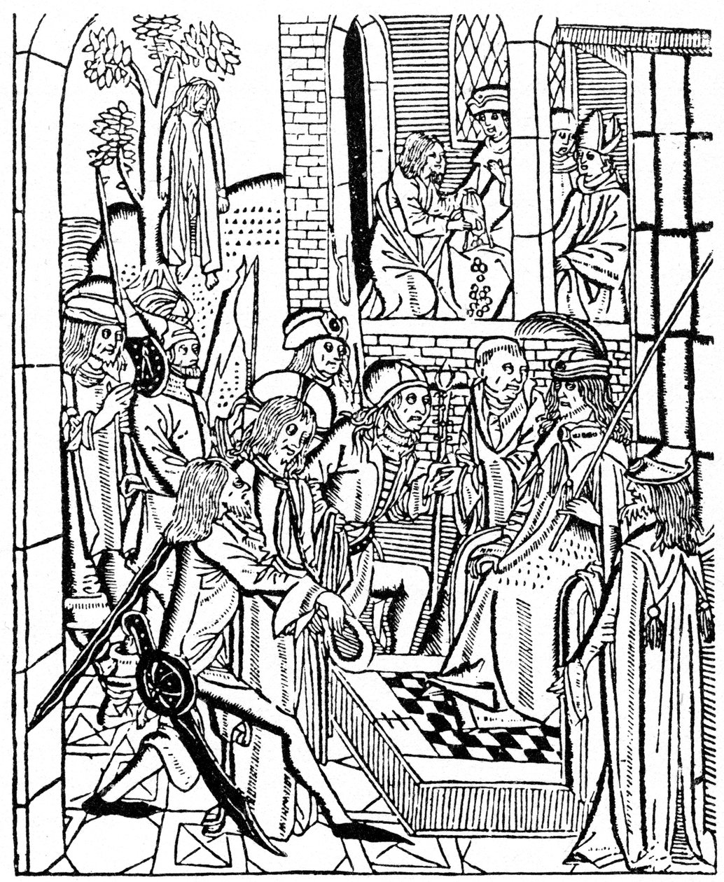 Cristo antes de Pilatos, 1488 1964 de Unbekannt