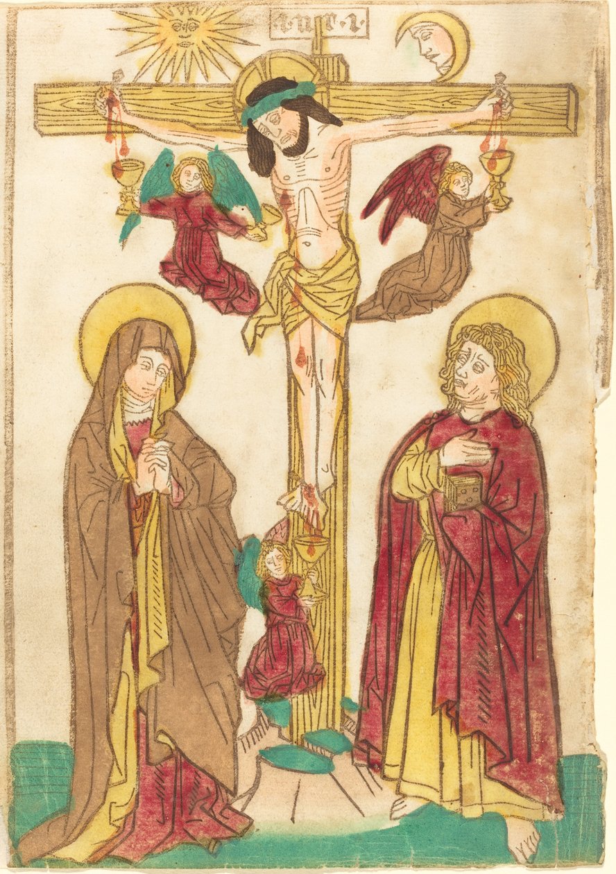Cristo na Cruz com os Anjos, 14601465. de Unbekannt