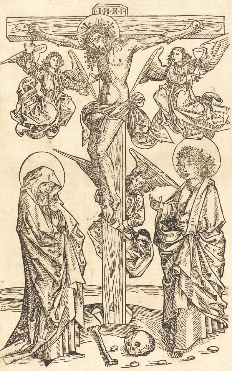 Cristo na Cruz com os Anjos, 14901500. de Unbekannt
