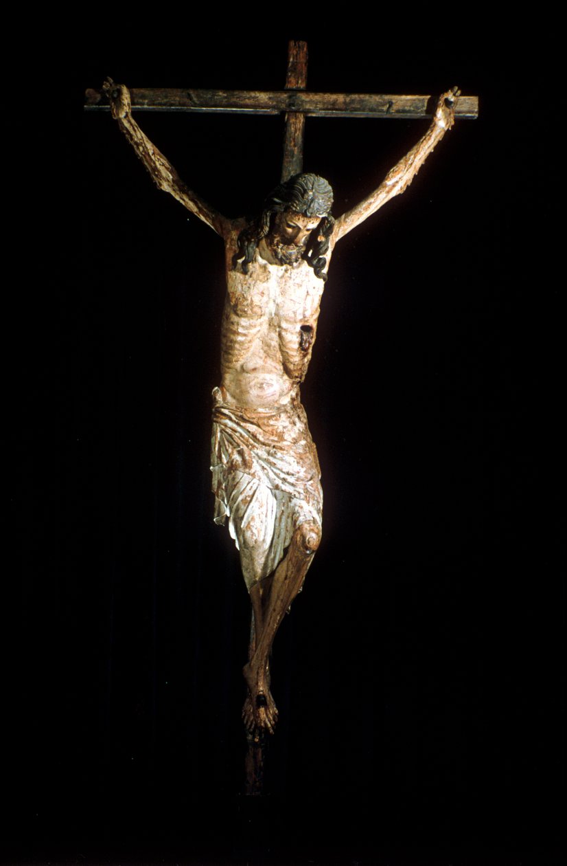 Cristo na cruz, crucifixo, século XIV de Unbekannt