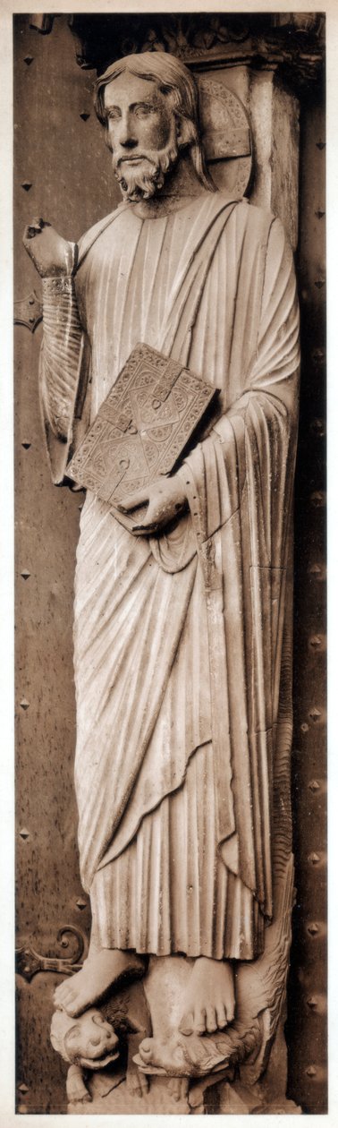 Ensino de Cristo, Catedral de Chartres, França, século XIII de Unbekannt