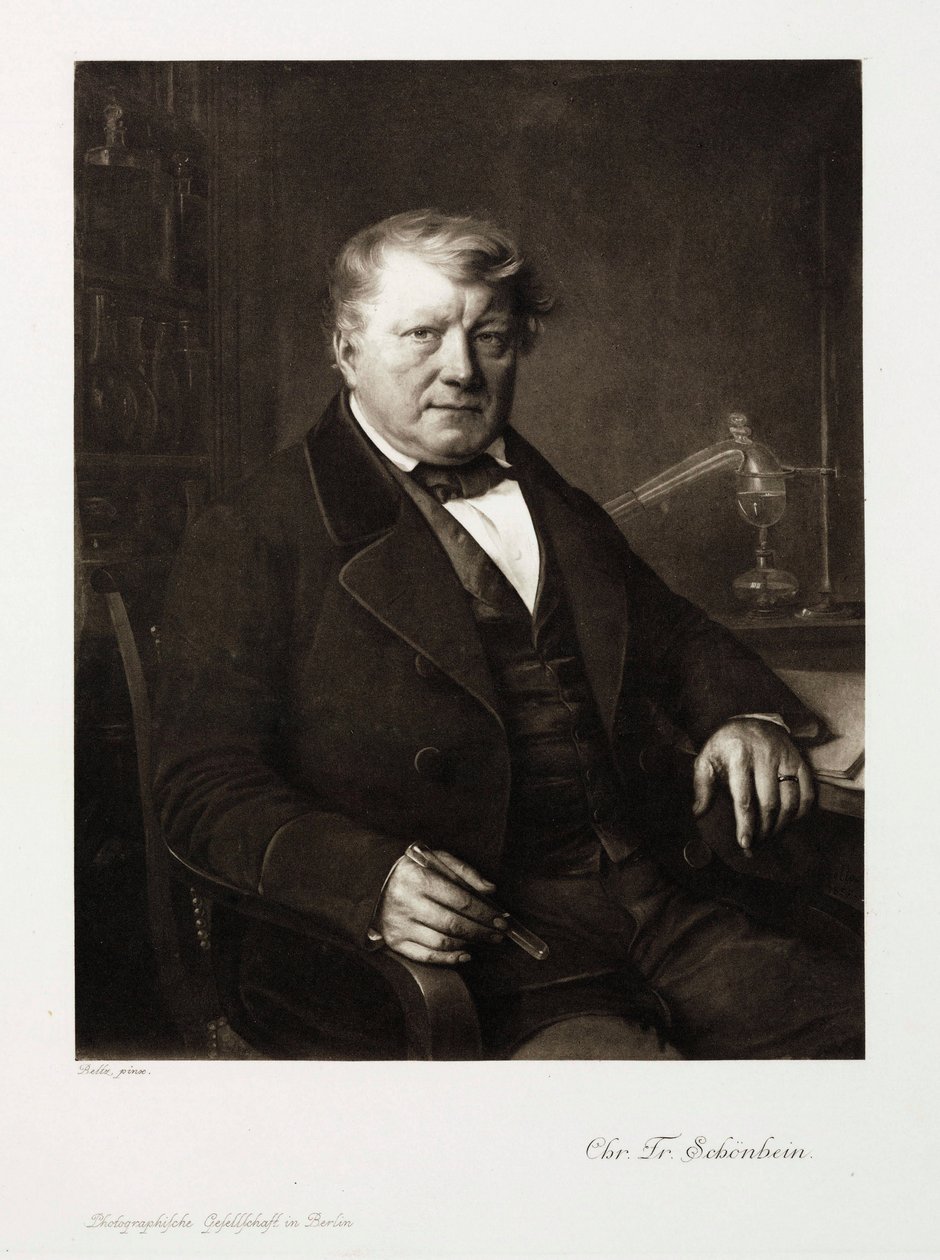 Christian Friedrich Schonbein, químico alemão, c 1860 de Unbekannt