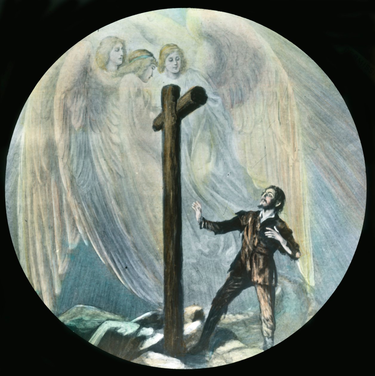 Christian chega na cruz, c1910. de Unbekannt