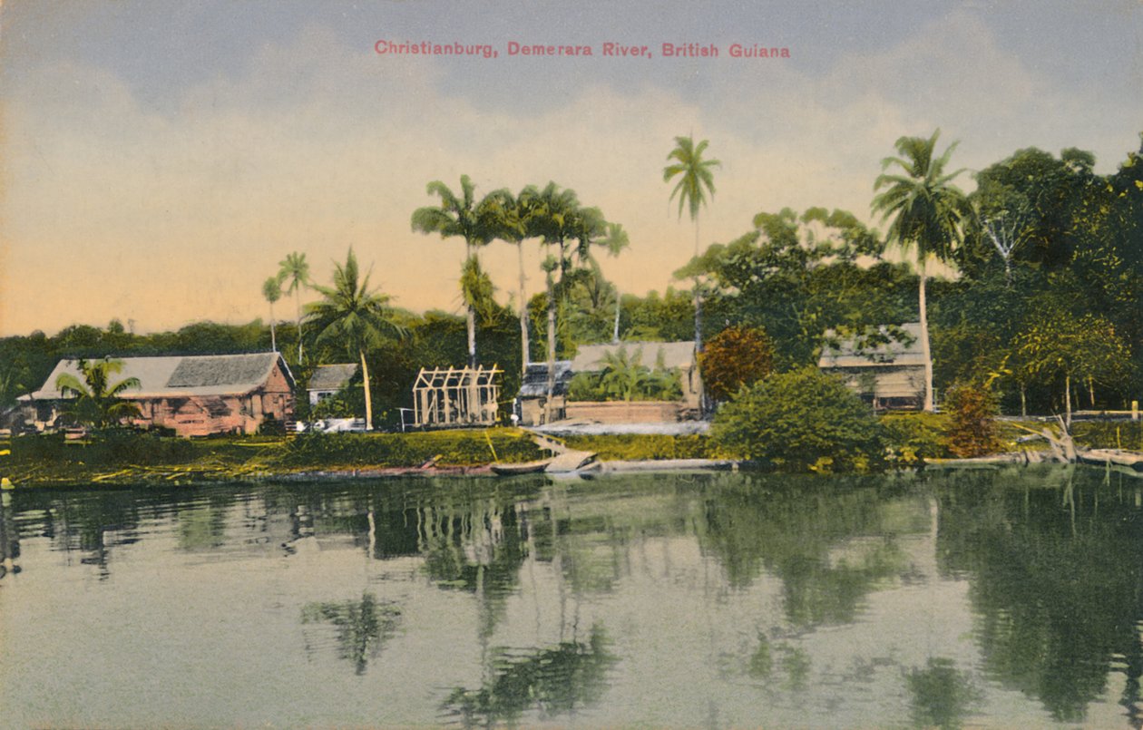 Christianburg, Rio Demerara, Guiana Britânica, início do século XX. de Unbekannt