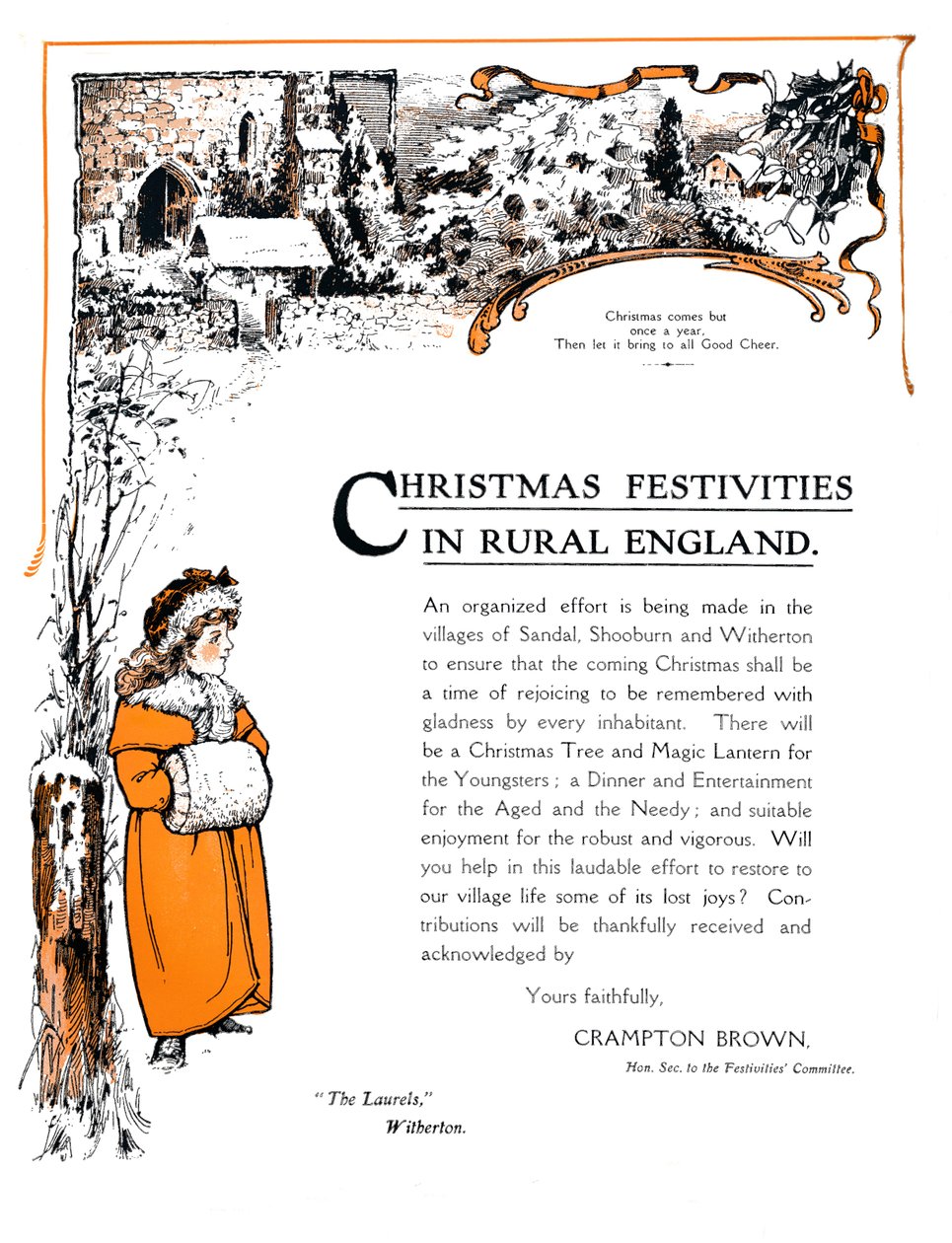 Festas de Natal na Inglaterra rural, 1909. de Unbekannt
