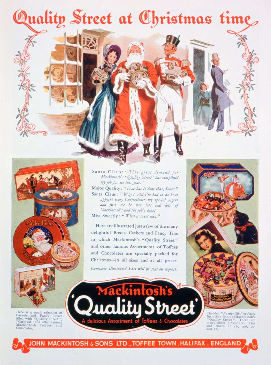 Anúncio de Natal para Mackintoshs Quality Street, 1937 de Unbekannt