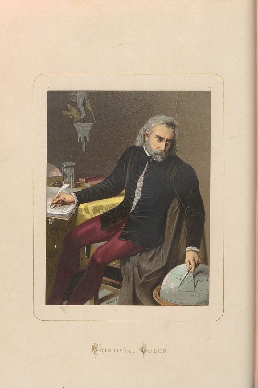Cristóvão Colombo. De: Hombres y mujeres celebres de todos los tiempos de Juan Landa, 1875-187 de Unbekannt