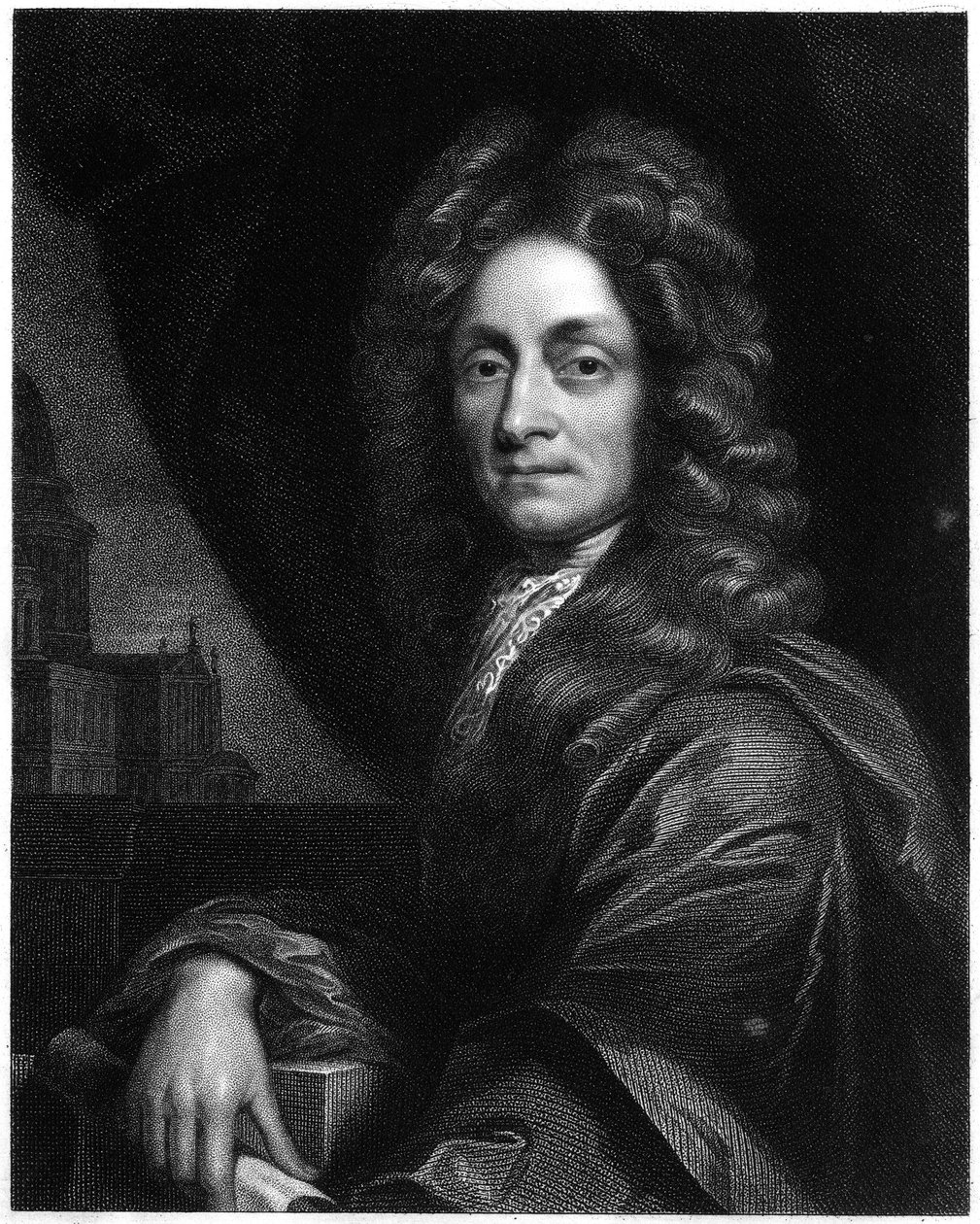 Christopher Wren, arquiteto inglês, matemático e físico, 1833 de Unbekannt
