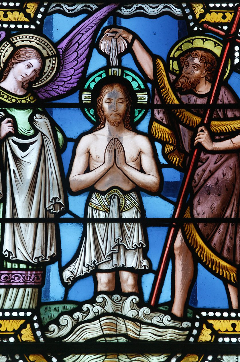 Baptismo de CristoParay le Monial basilica, Paray le Monial, França de Unbekannt