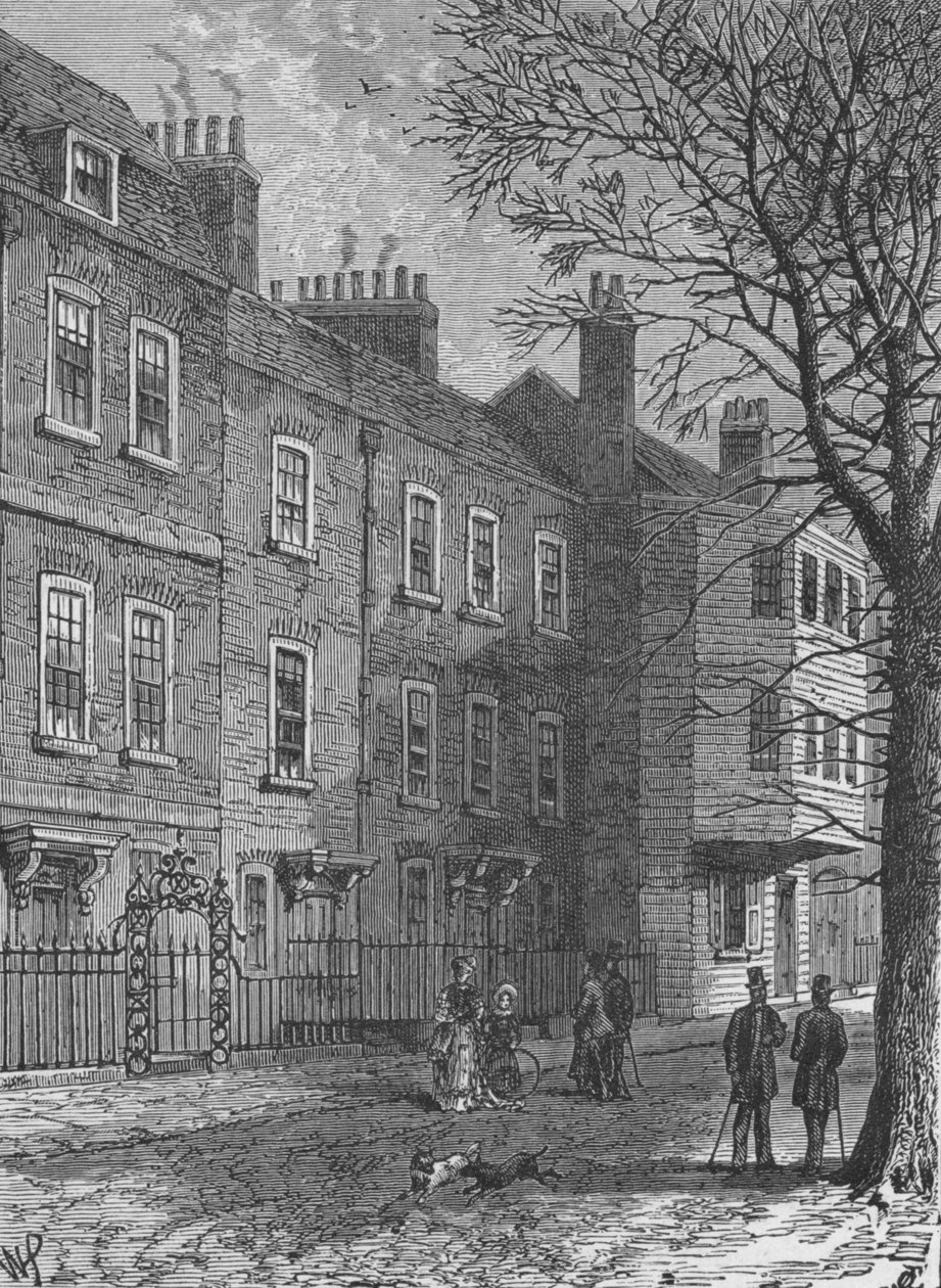 Fileira da igreja, Hampstead, 1890 de Unbekannt