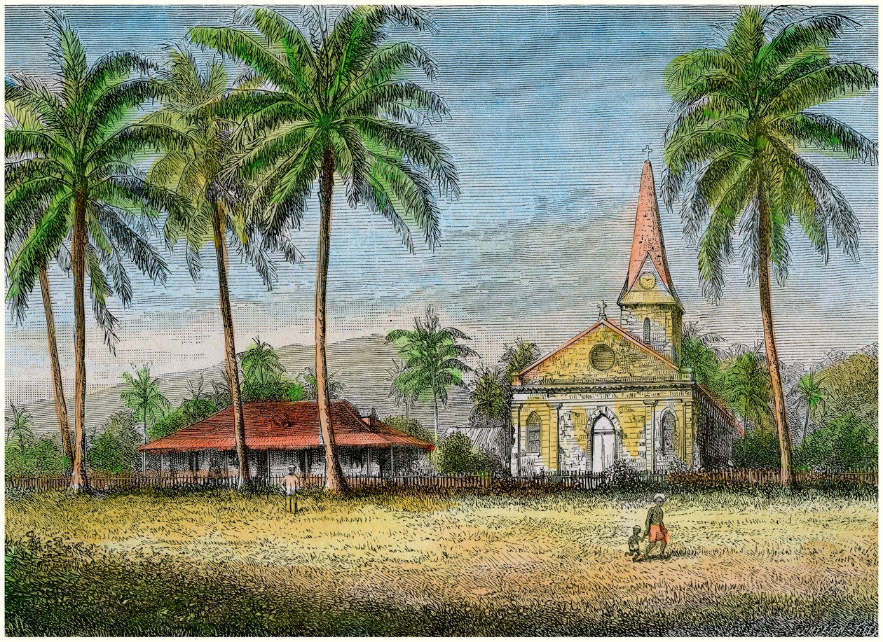 Igreja, Samoa, c1875 de Unbekannt