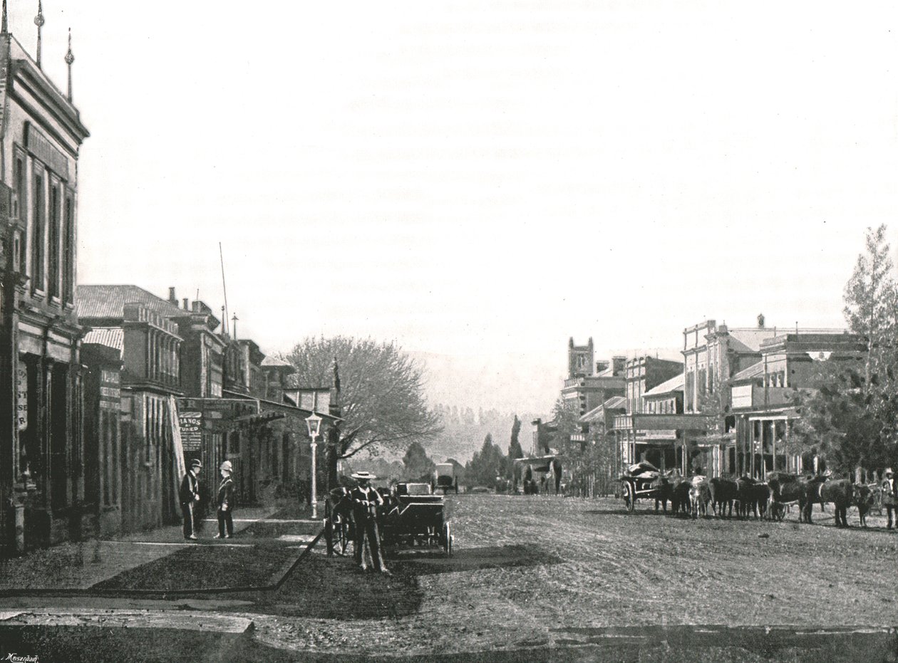 Church Street, Maritzburg, África do Sul, 1895. de Unbekannt