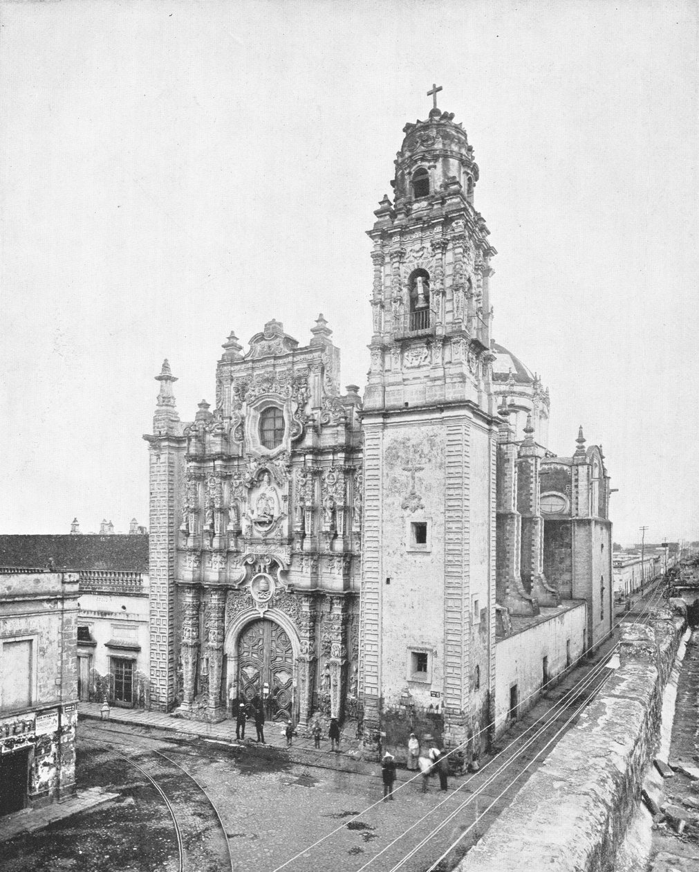 Igreja de La Santisima, Cidade do México, México, c1900. de Unbekannt