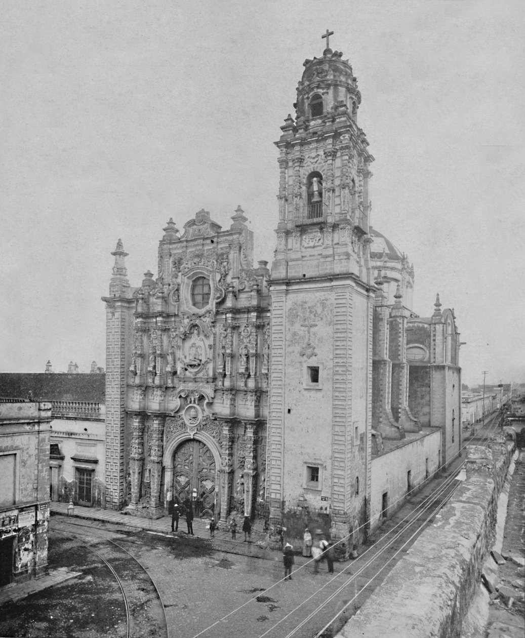 Igreja de La Santisma, Cidade do México, c1897. de Unbekannt