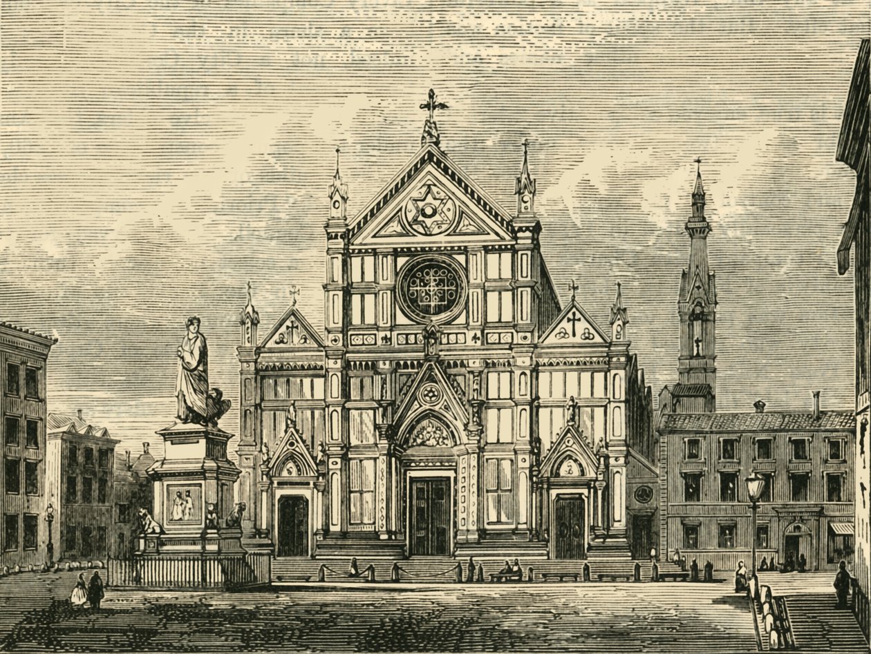 Igreja de Santa Croce, Florença, 1890. de Unbekannt