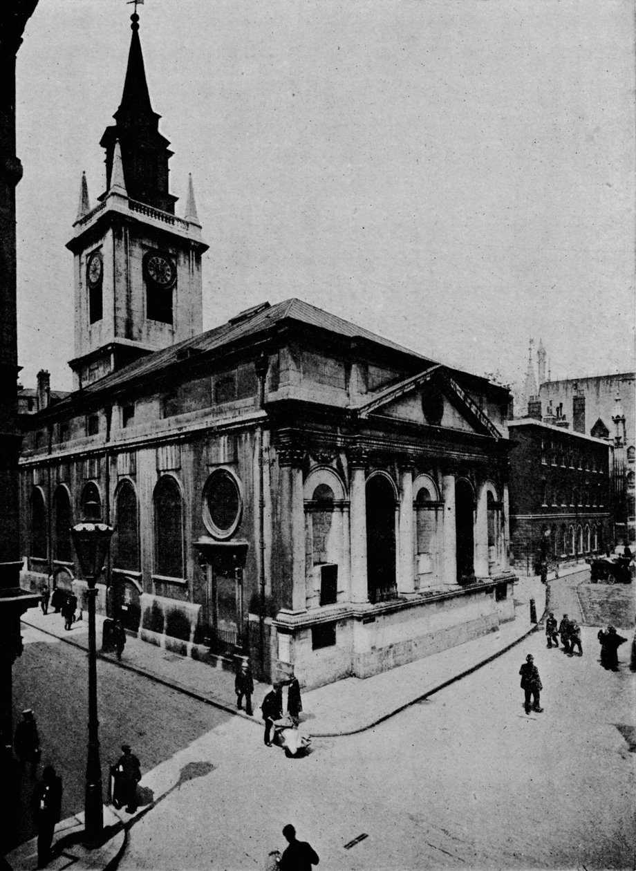 Igreja de St Lawrence, Jewry, cidade de Londres, c1910 1911 de Unbekannt