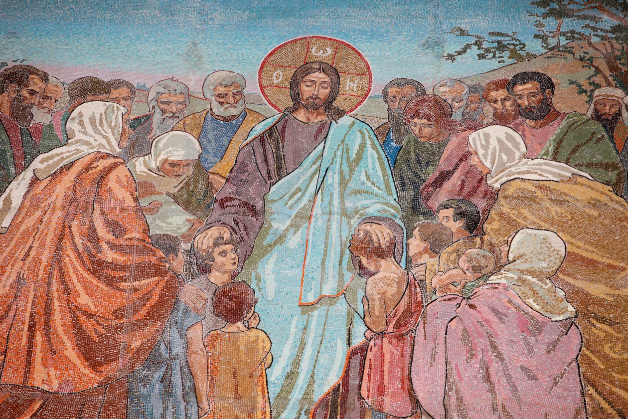 Igreja do Salvador sobre o Sangue derramado ou Igreja da Ressurreição ; A bênção das crianças ; Saint-Petersburg Rússia de Unbekannt