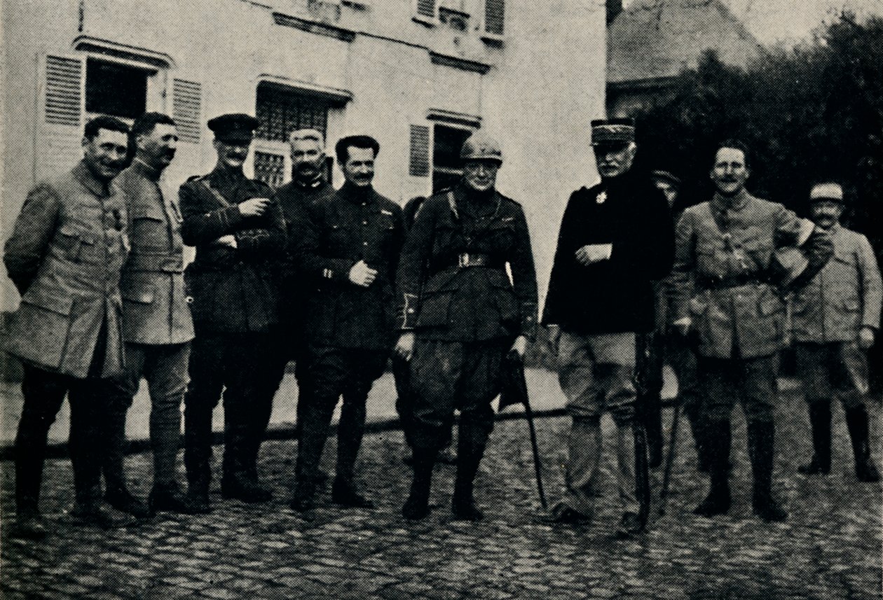 Churchill visita o campo de batalha de Somme, 1915, 1945. de Unbekannt