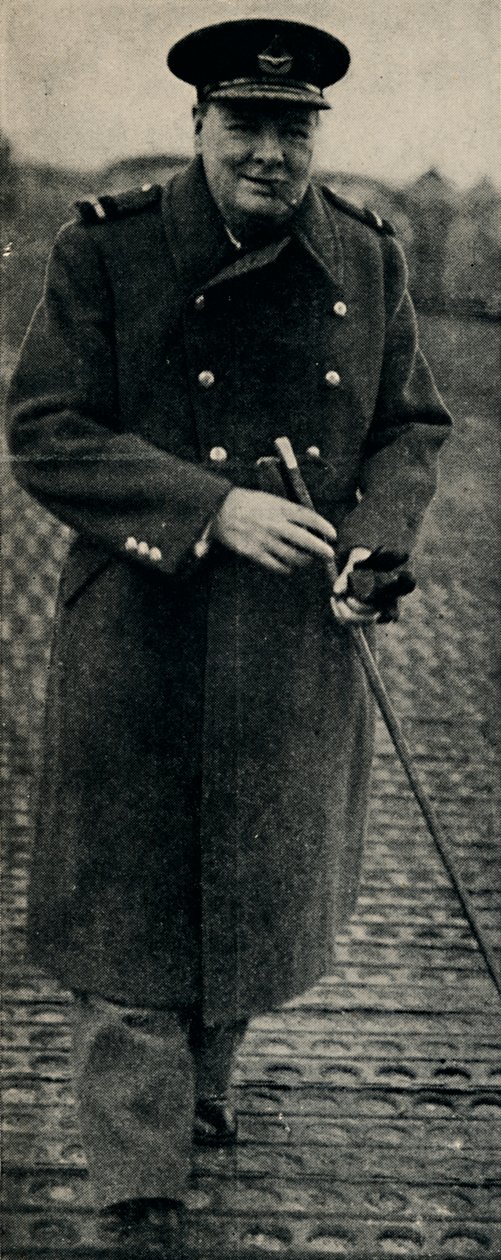 Churchill como um aviador, c1945. de Unbekannt