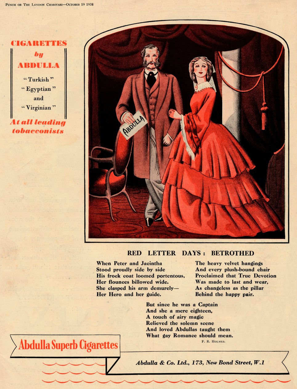 Cigarettes by Abdulla - Red Letter Days: Prometida, 1938 de Unbekannt