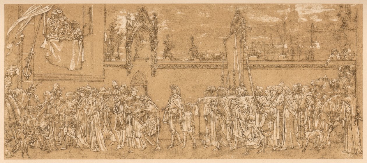 Madonna é celebrada em procissão ..., 1853-1855 c1880-1882 de Unbekannt