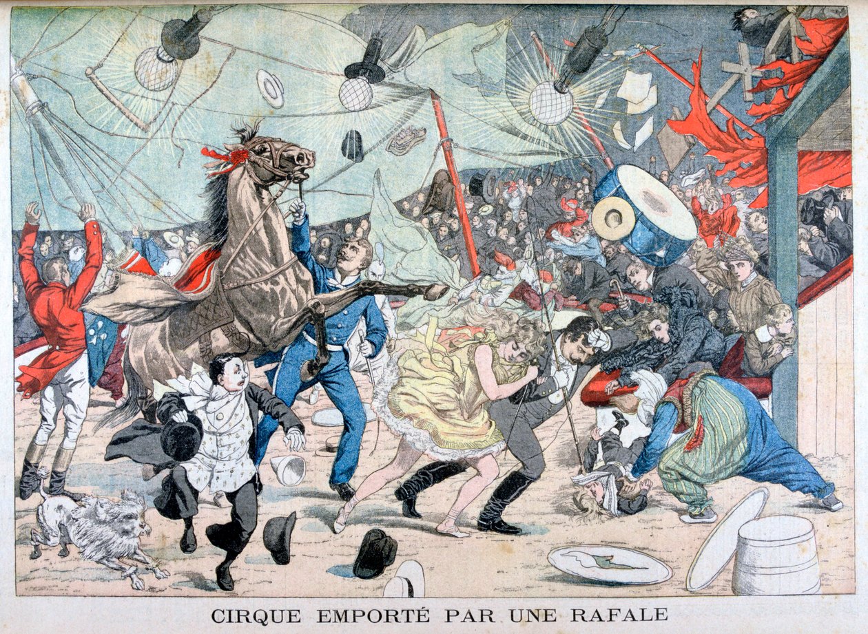 Tenda de circo soprada, Saint Etienne, França, 1903 de Unbekannt