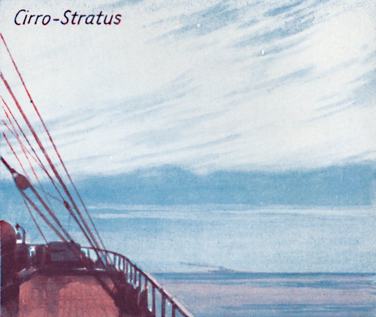 Cirro-Stratus - Uma dúzia das principais formas de nuvens no céu, 1935 de Unbekannt