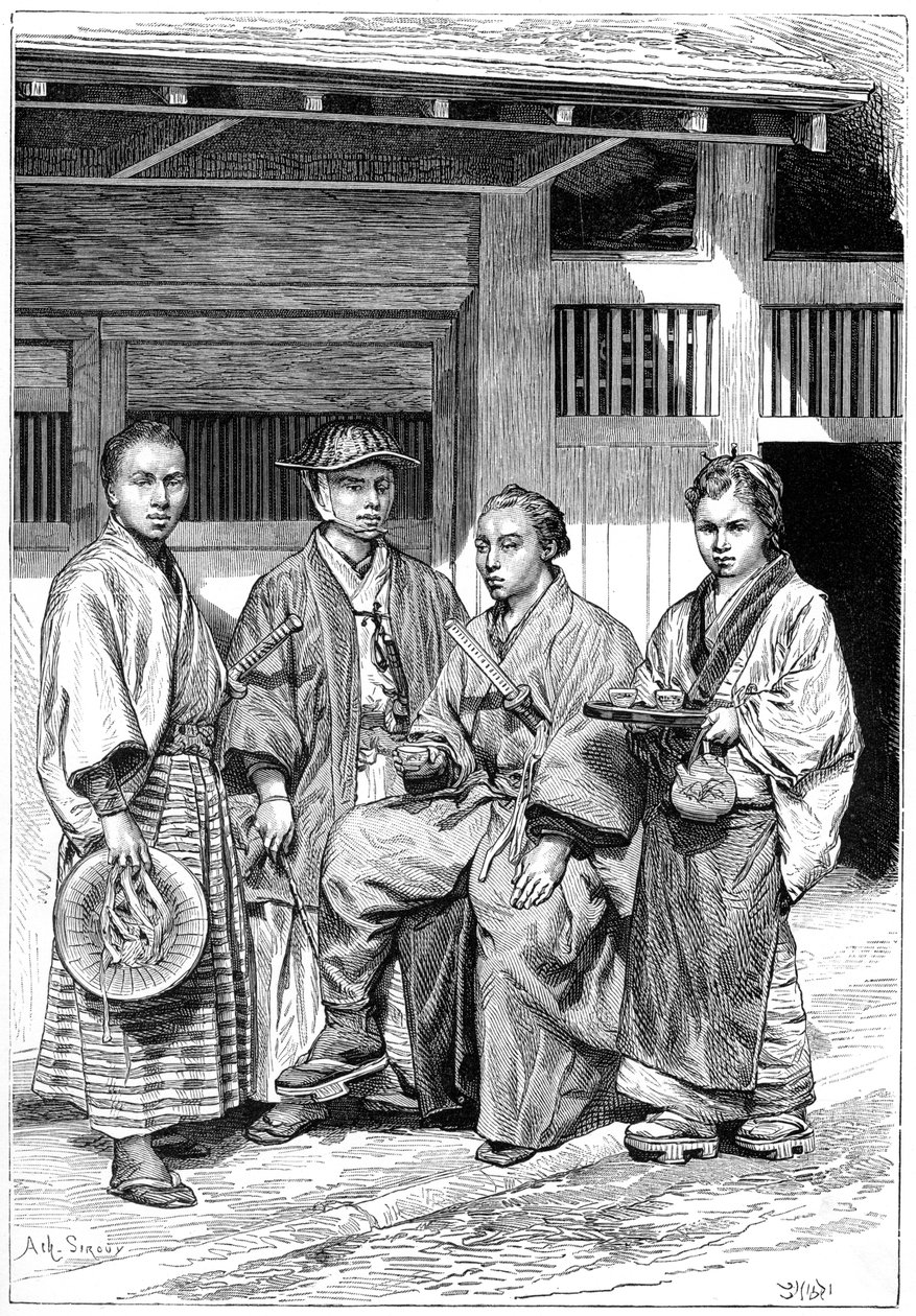 Cidadãos de Tóquio, Japão, 1895 de Unbekannt