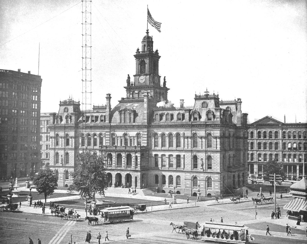Prefeitura, Detroit, Michigan, EUA, c1900. de Unbekannt