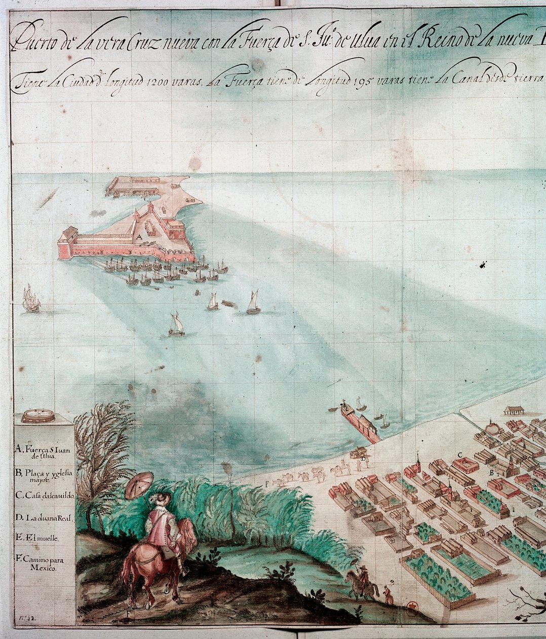 Cidade de Veracruz, México, século XVII de Unbekannt