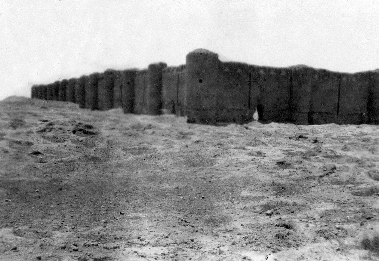 Muralhas da cidade, Samarra, Mesopotâmia, 1918 de Unbekannt