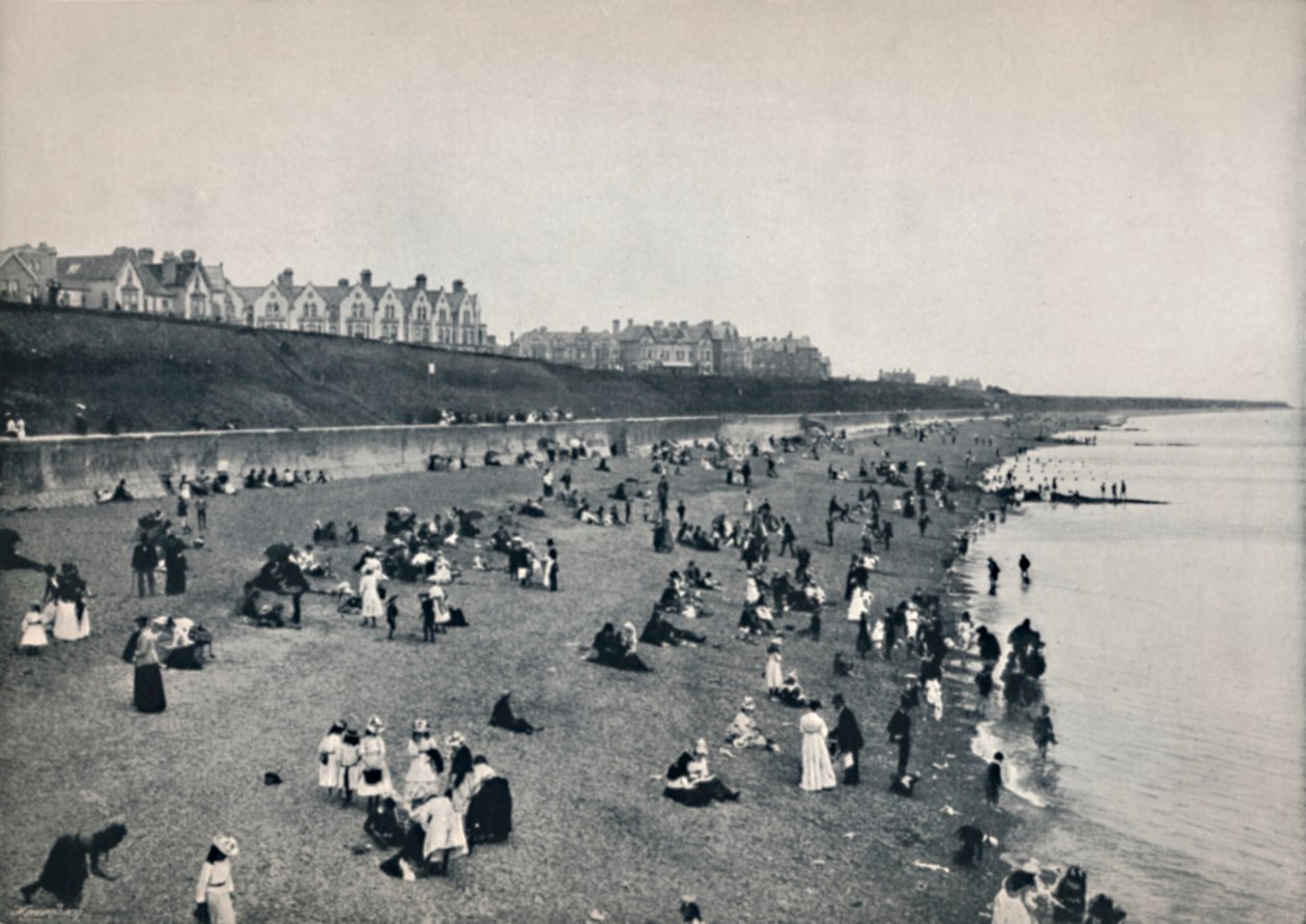 Clacton-On-Sea - na praia, 1895 de Unbekannt