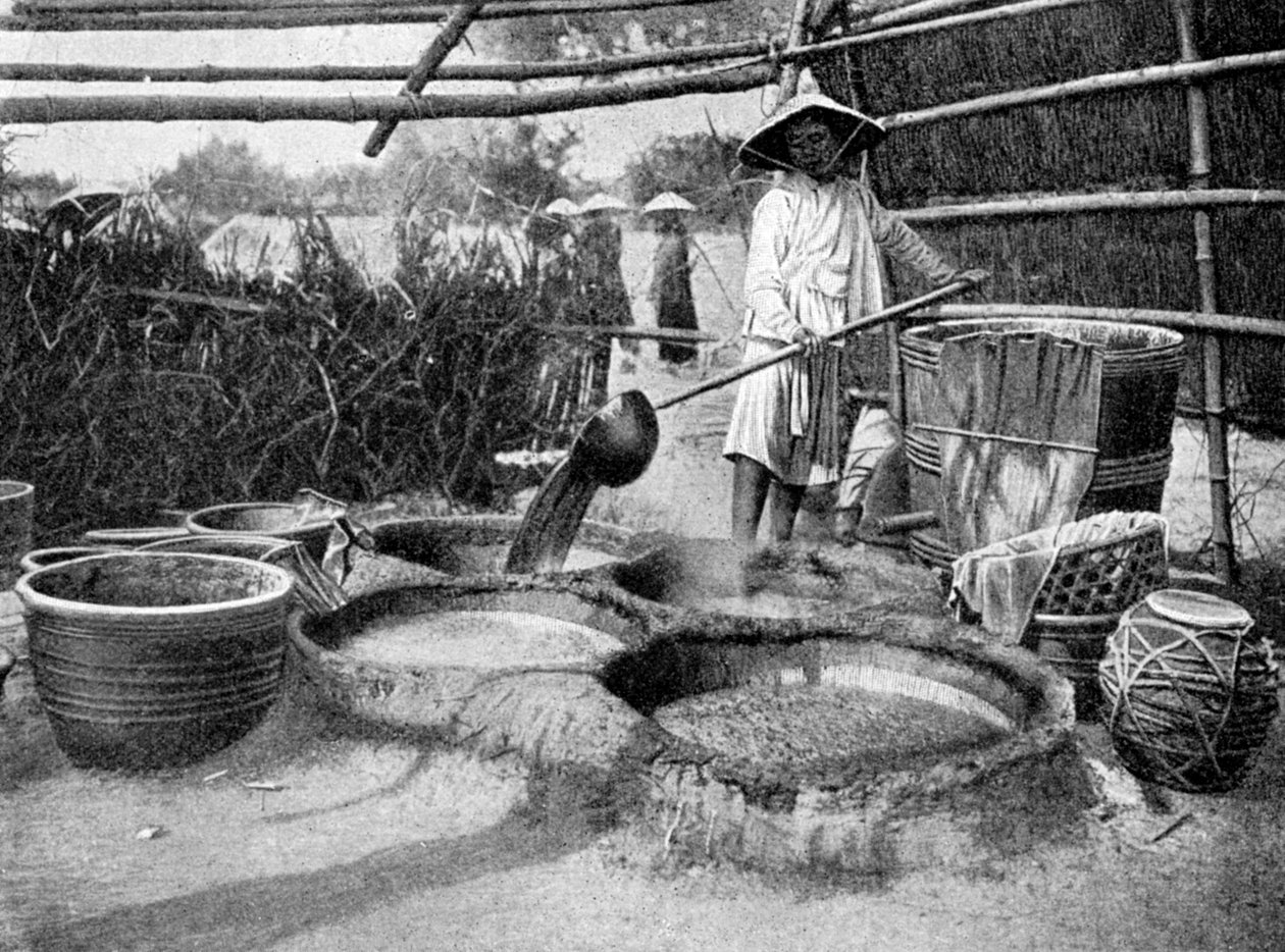 Esclarecendo juce de cana de açúcar, Annam, Vietnã, 1922 de Unbekannt