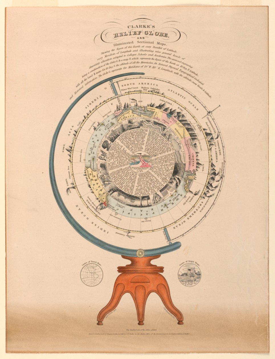 Globo de alívio de Clarke, 1849 de Unbekannt