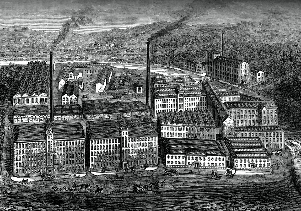 Clarks Anchor Thread Works, Paisley, Escócia, c1880 de Unbekannt