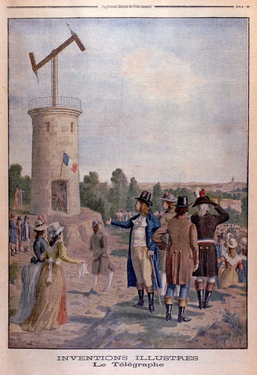 Claude Chappe 1763-1805, engenheiro e inventor francês, c1901 de Unbekannt