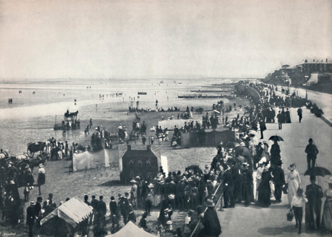 Cleethorpes - uma vista sobre as areias, 1895 de Unbekannt