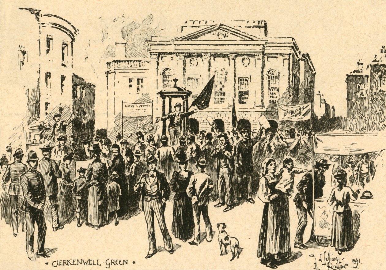 Clerkenwell Green, Londres, c1890. de Unbekannt