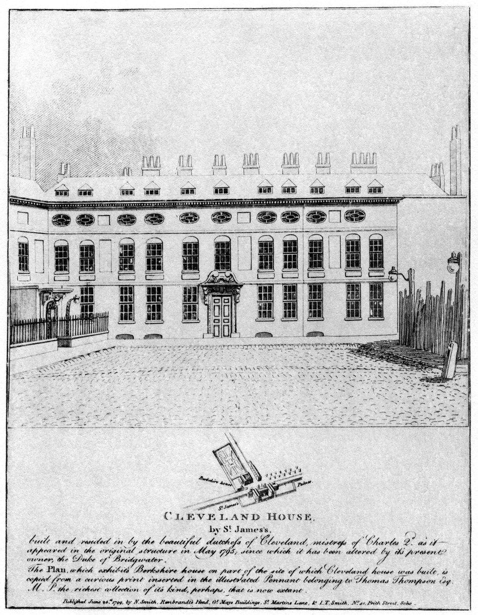 Casa de Cleveland por St Jamess, Londres, 1799 1907 de Unbekannt
