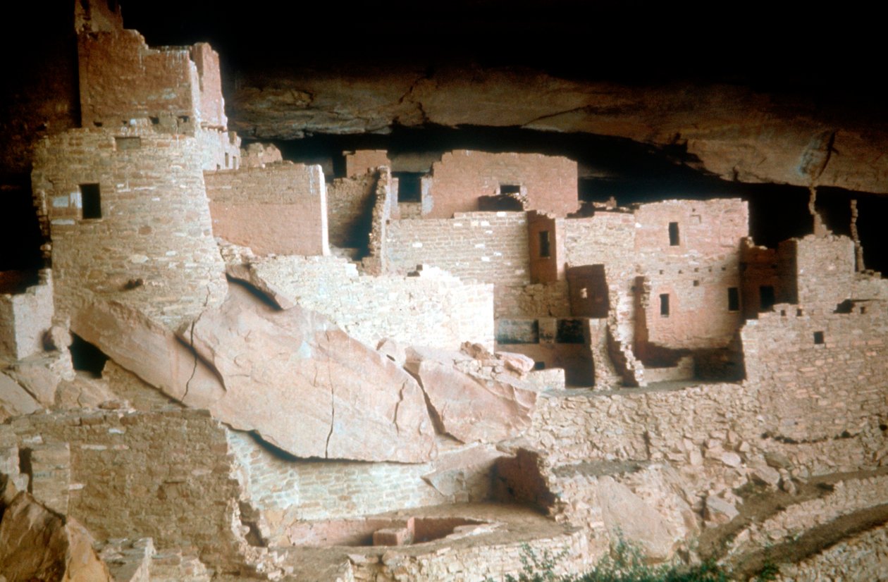 Cliff Palace, nativo americano, Mesa Verde, Colorado, EUA, séculos XII e XIII de Unbekannt
