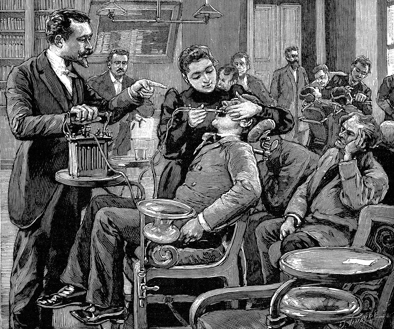 Clínica na Faculdade de Odontologia, Paris, 1892 de Unbekannt