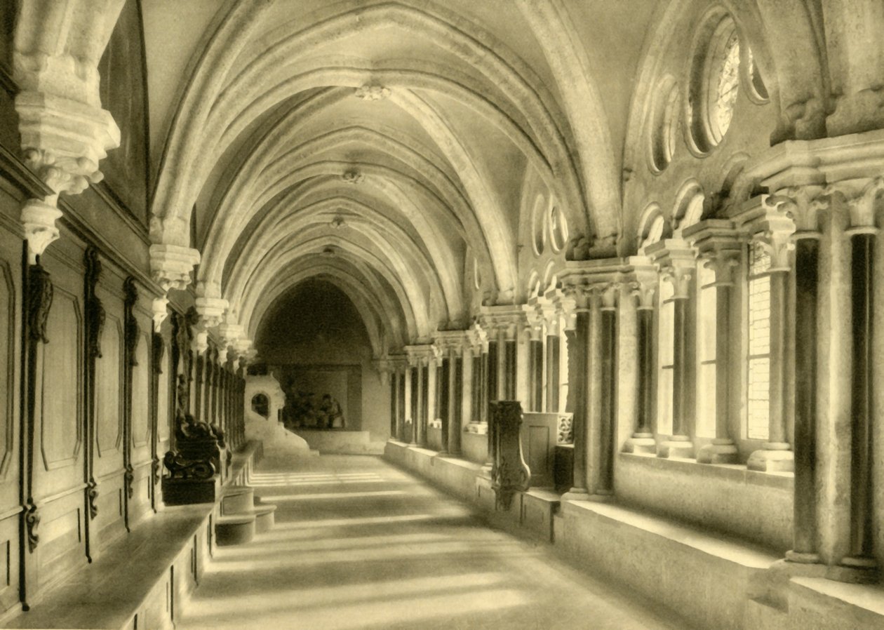 Claustros, abadia de Heiligenkreuz, Baixa Áustria, c1935. de Unbekannt