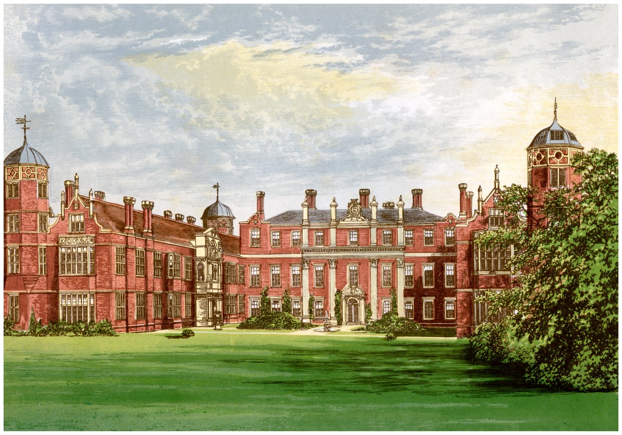 Cobham Hall, Kent, casa do conde de Darnley, c1880 de Unbekannt