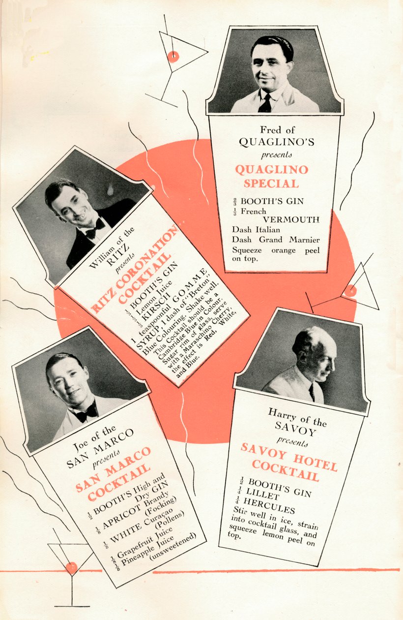 Receitas de coquetéis, c1935 1935. de Unbekannt