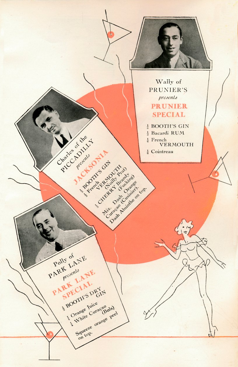 Receitas de coquetéis, c1935 1935. de Unbekannt