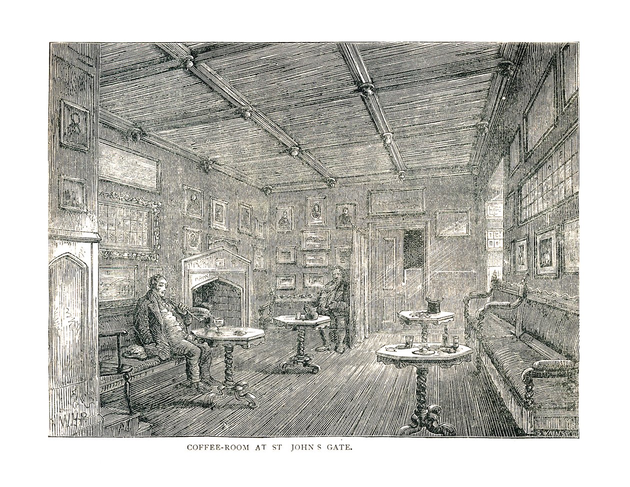 Sala de café em St.Johns Gate, 1878 de Unbekannt