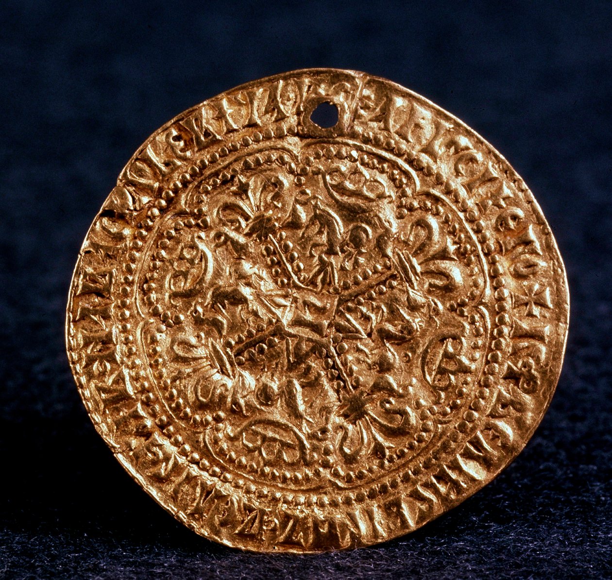 Moeda Korabelnik do czar Ivan III Averse: flor cruz, 1471-1490 de Unbekannt