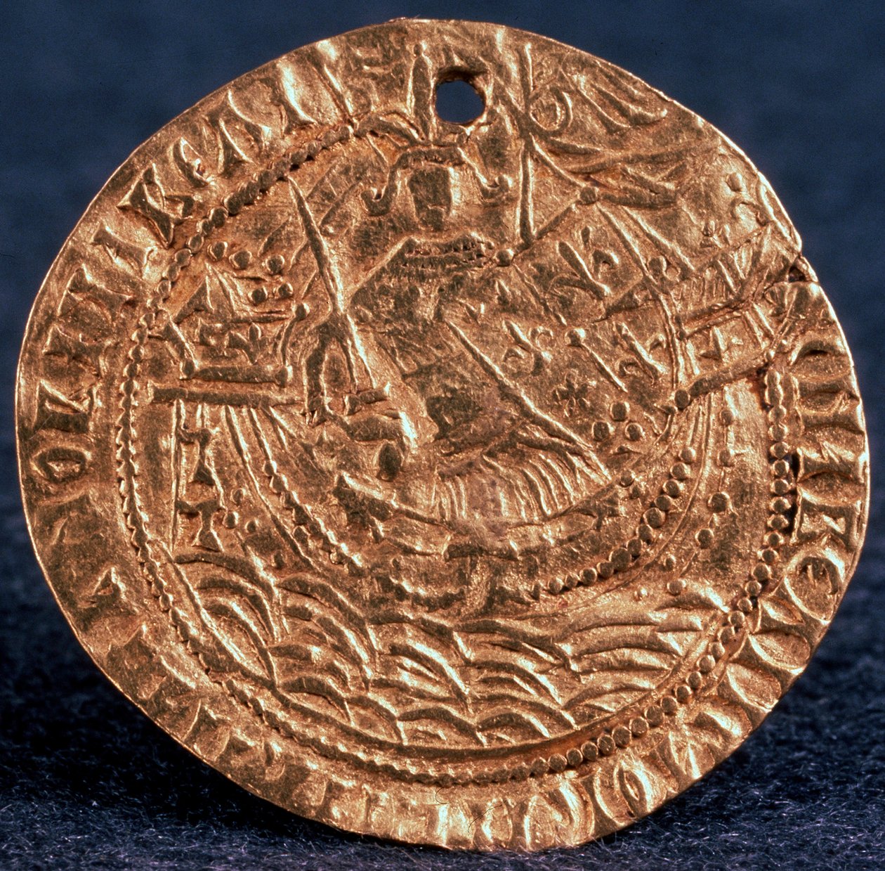 Moeda Korabelnik do czar Ivan III, reverso: governante em seu navio, 1471-1490 de Unbekannt
