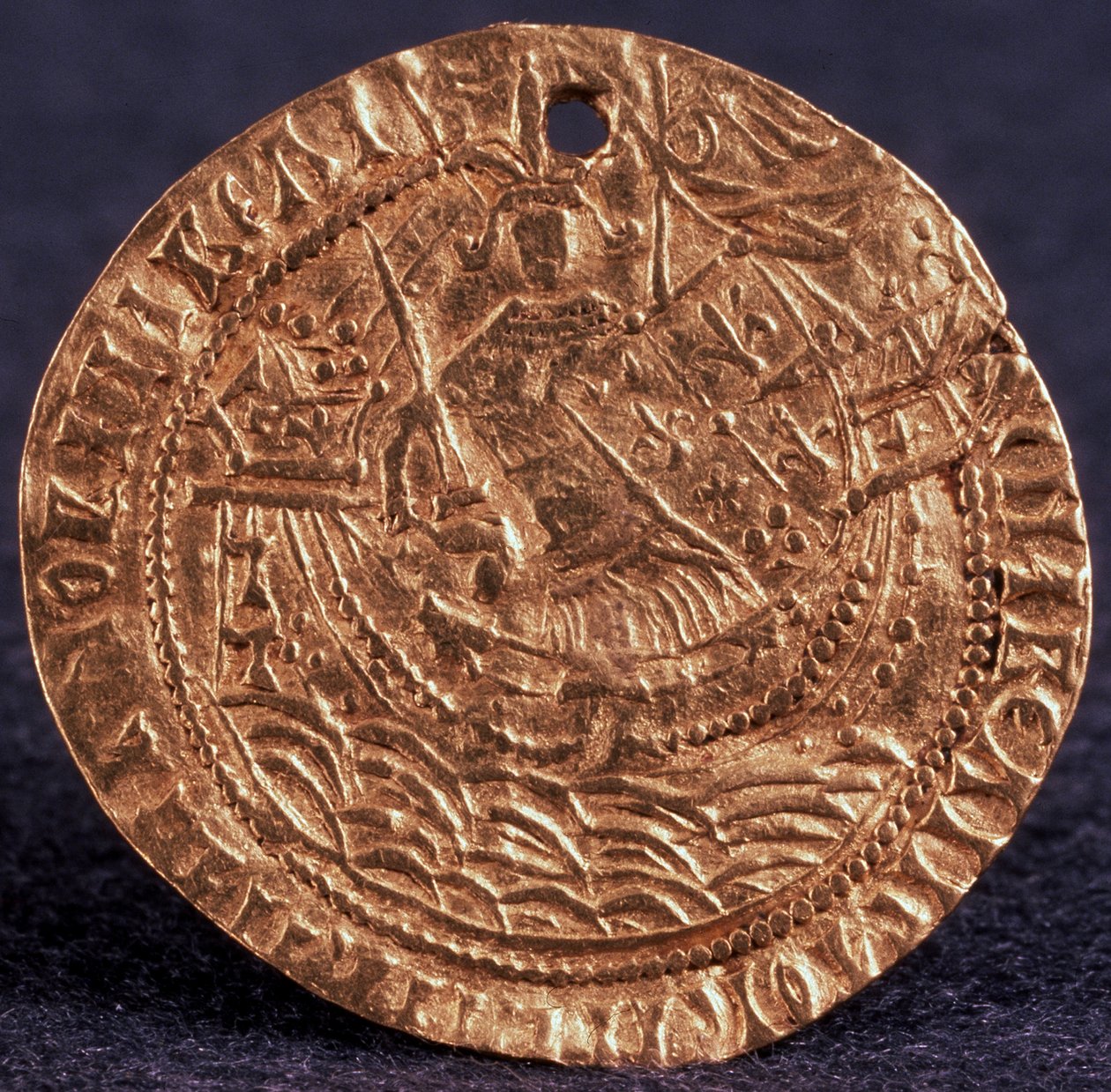 Moeda Korabelnik do czar Ivan III reverso: governante em seu navio, 1471-1490 de Unbekannt